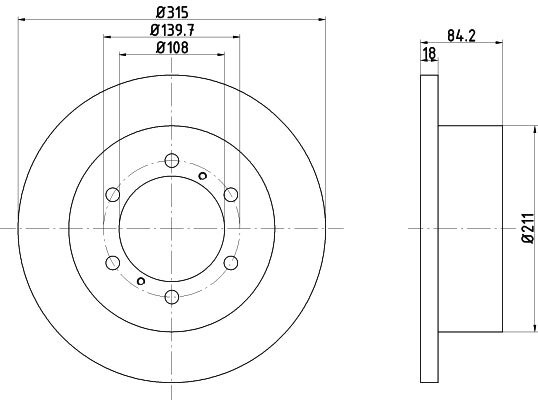 NF PARTS Bremžu diski NF1106221